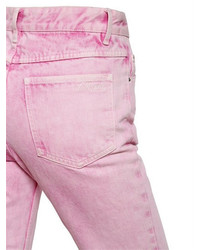 Etoile Isabel Marant Raw Cut Hem Cotton Denim Jeans
