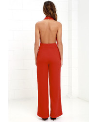 LuLu*s Keep Playing That Song Blush Pink Halter Jumpsuit