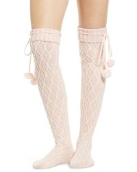 UGG Sparkle Cable Knit Over The Knee Socks