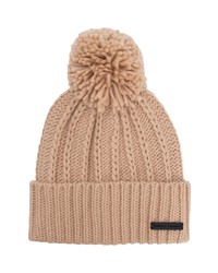 Rebecca Minkoff Pompom Beanie In Dusty Pink At Nordstrom