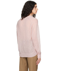 Auralee Pink Buttoned Cardigan