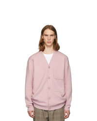 Tibi Pink Cashmere Oversized Cardigan