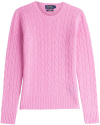 Pink Knit Cashmere Sweater