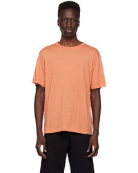 Dries Van Noten Orange Overlock Stitch T Shirt