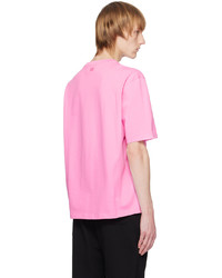 AMI Alexandre Mattiussi Pink Ami De Cur T Shirt