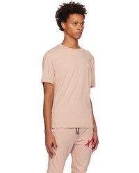 Hugo Pink Bonded T Shirt
