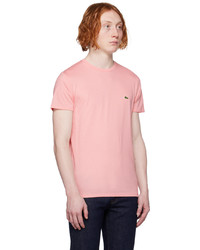 Lacoste Pink Crewneck T Shirt