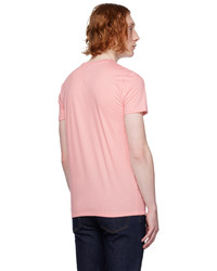 Lacoste Pink Crewneck T Shirt