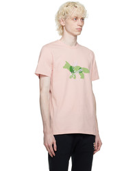 MAISON KITSUNÉ Pink Fox Classic T Shirt