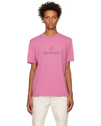 Moncler Pink Gart Washed T Shirt