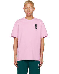 AMI Alexandre Mattiussi Pink Puma Edition T Shirt