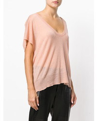 T by Alexander Wang Scoop Neck Knit Top