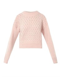 Lover Basket Knit Cropped Sweater