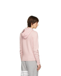 Thom Browne Pink Cashmere Over Washed Hoodie
