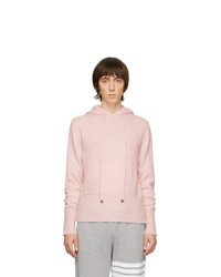 Thom Browne Pink Cashmere Over Washed Hoodie