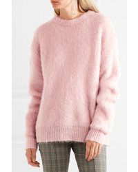 Carven Oversized Knitted Sweater Baby Pink
