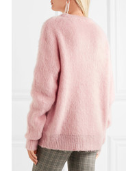 Carven Oversized Knitted Sweater Baby Pink