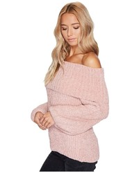 Brigitte Bailey Gisselle Ribbed Off The Shoulder Sweater Sweater