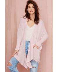 Nasty Gal Factory Wilde Hearts Eyes On You Knit Cardigan