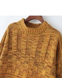 Chunky Knit Vintage Yellow Sweater