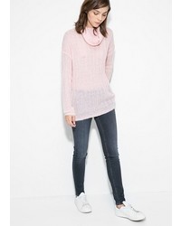 Mango Outlet Outlet Ribbed Mohair Blend Sweater