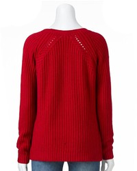 Sonoma Life Style Ribbed Sweater