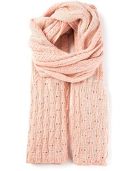 Pink Knit Scarf
