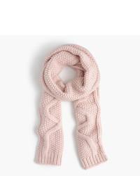 J.Crew Cable Scarf In Italian Wool Blend