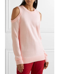 MICHAEL Michael Kors Michl Michl Kors Cold Shoulder Knitted Sweater Baby Pink