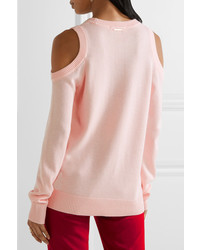MICHAEL Michael Kors Michl Michl Kors Cold Shoulder Knitted Sweater Baby Pink