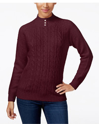 Karen Scott Cable Knit Sweater Only At Macys