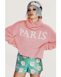 Wildfox Couture Paris Is Home Seattle Sweater In Neon Sign