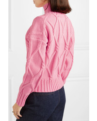 J.Crew Tucker Cable Knit Cotton Blend Sweater