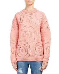 Stella McCartney Macrame Circle Stitch Knit Pullover