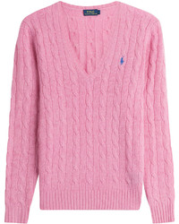 Polo Ralph Lauren Ralph Lauren Polo Cable Knit Wool Pullover With Cashmere