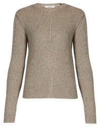 Valentino Ribbed Knit Wool Blend Sweater