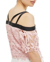 Topshop Strappy Lace Top