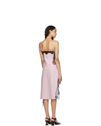 MARQUES ALMEIDA Pink Lace Slip Dress