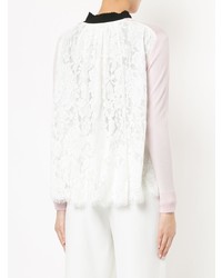 Onefifteen Lace Panel Buttoned Cardigan