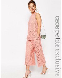 Pink Lace Culottes