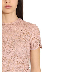 Valentino Lace Dress W Scalloped Details