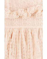Alexander McQueen Lace Mini Dress With Ruffles