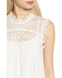 Hinge Lace Yoke Babydoll Dress