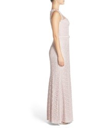 JS Collections Illusion Lace Gown
