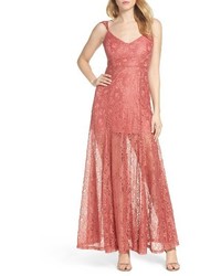 LuLu*s Lulus Lace Illusion Skirt Gown