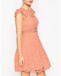 Asos Collection Lace Mini Prom Dress With Bra Top