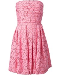 Moschino Cheap & Chic Strapless Lace Dress