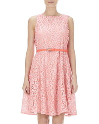 Wallis Petite Bright Pink Flare Dress