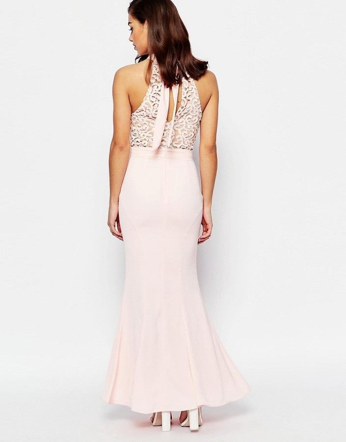 caden halter neck maxi dress