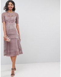 ASOS DESIGN Premium Occasion Lace Midi Dress